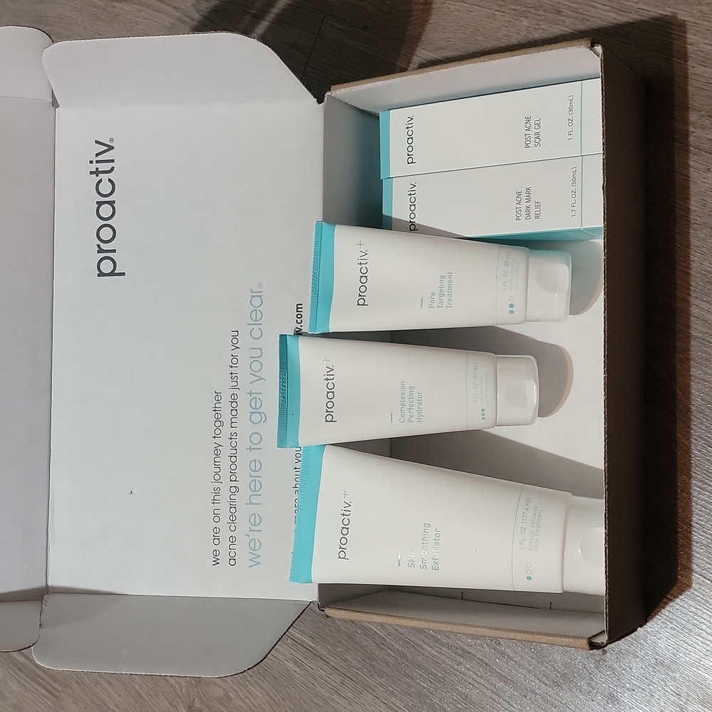 Proactiv skin care kit.